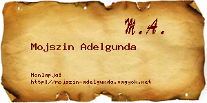 Mojszin Adelgunda névjegykártya